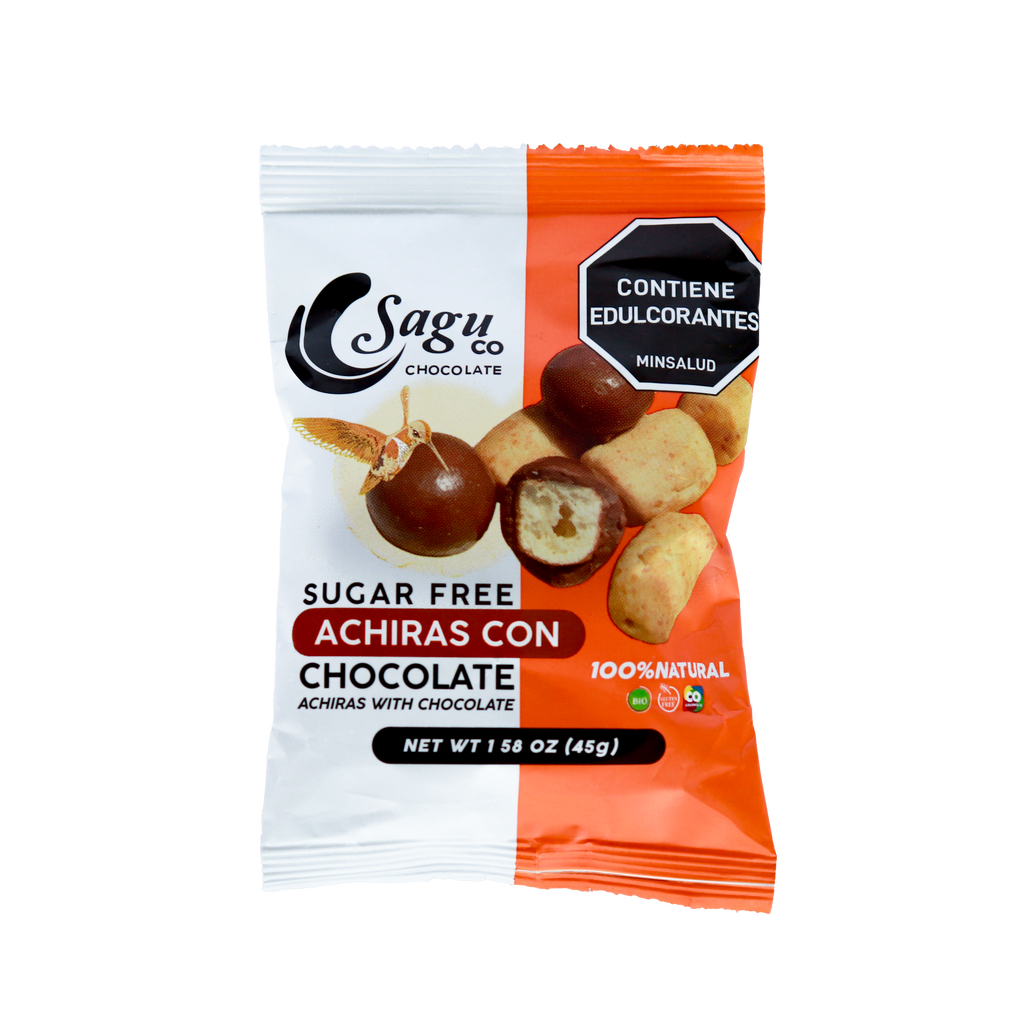 Achiras cubiertas de chocolate Sin azúcar Sugar free 45g