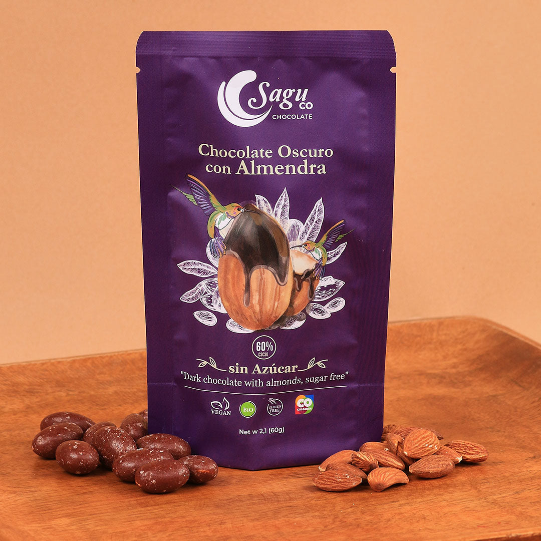 Chocolate 60% Sugar Free con almendra