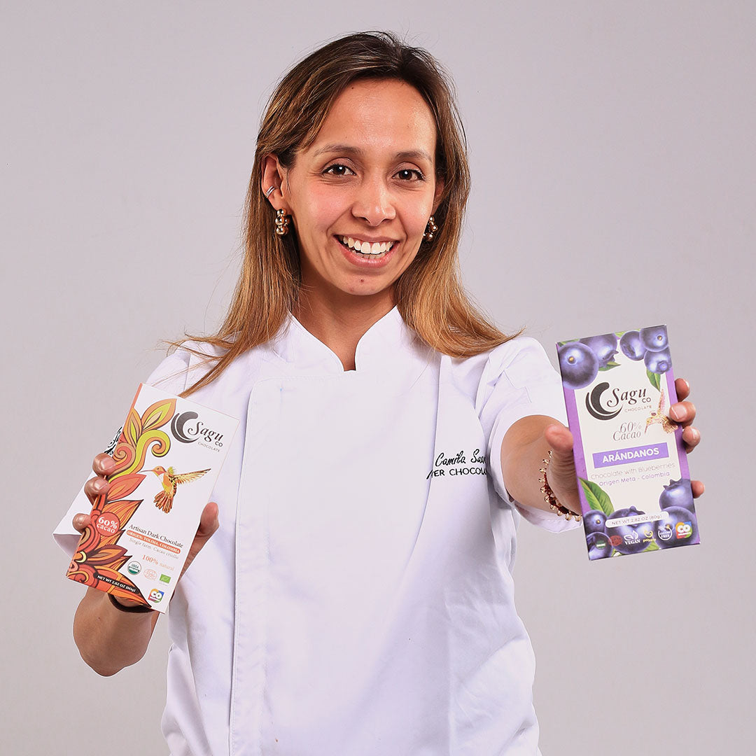 Chocolate Premium 60% de cacao con arándanos 80g