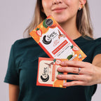 Chocolate Premium 60% de cacao con fresa y naranja 80g