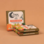 Chocolate Premium 60% de cacao con naranja y pistacho 40g