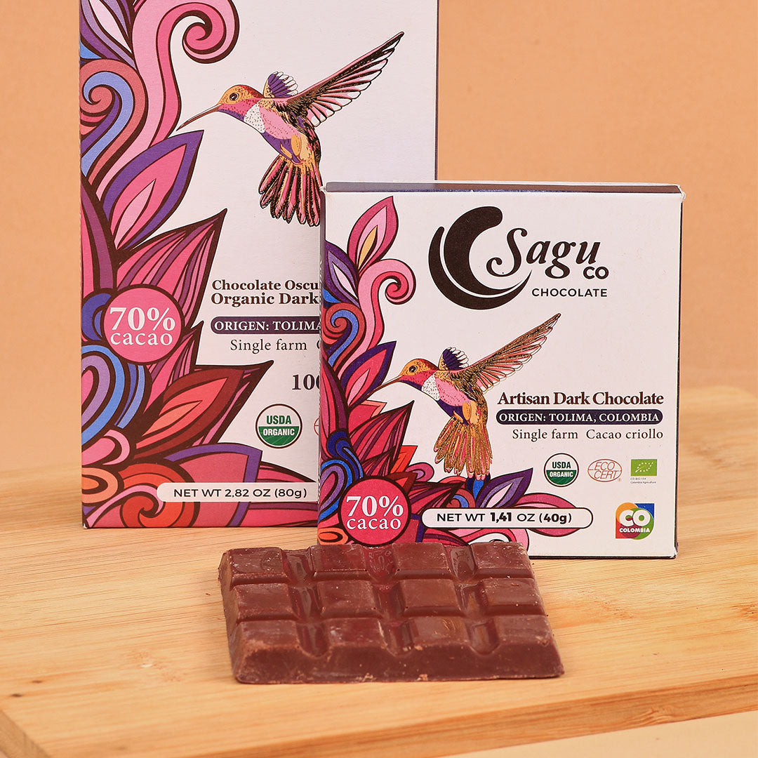 Chocolate Premium 70% de Cacao Criollo 40g