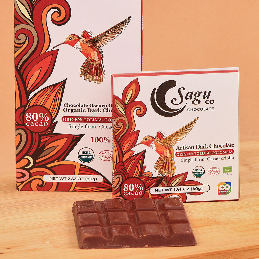 Chocolate Premium 80% de Cacao Criollo 40g