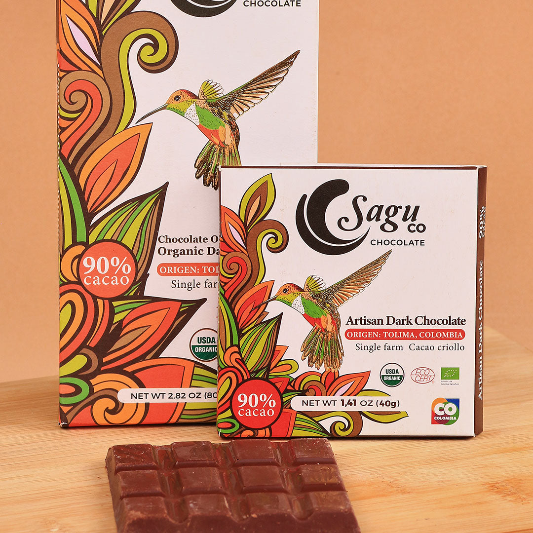 Chocolate Premium 90% de cacao 40g