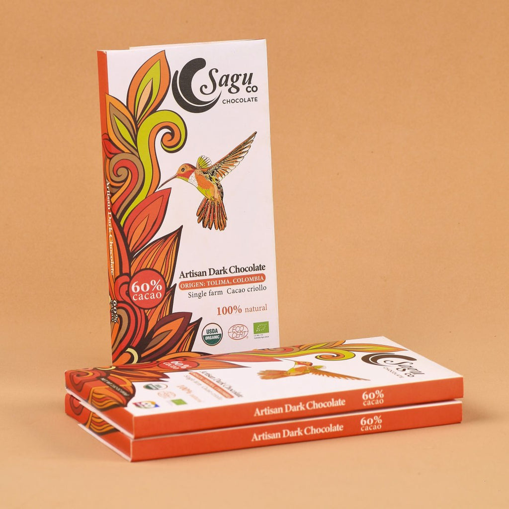 Chocolate Premium 60% de Cacao Criollo 80g
