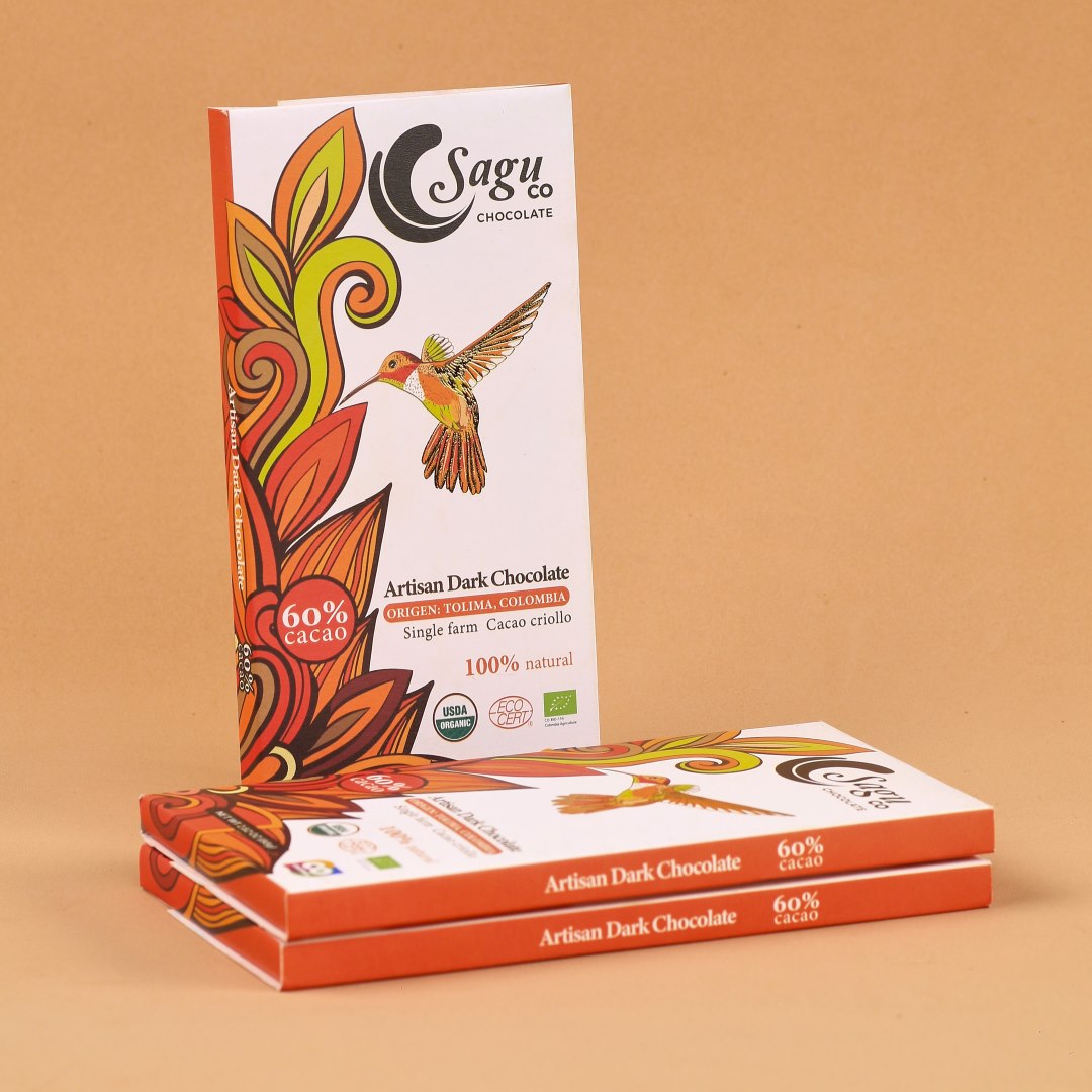 Chocolate Premium 60% de Cacao Criollo 80g