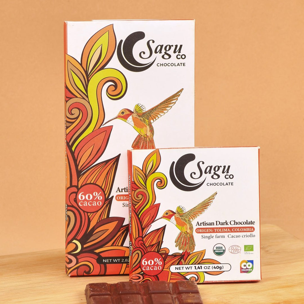 Chocolate Premium 60% de Cacao Criollo 80g
