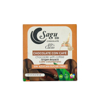 Chocolate Premium 40% de cacao con café Sin azúcar Sugar free 40g
