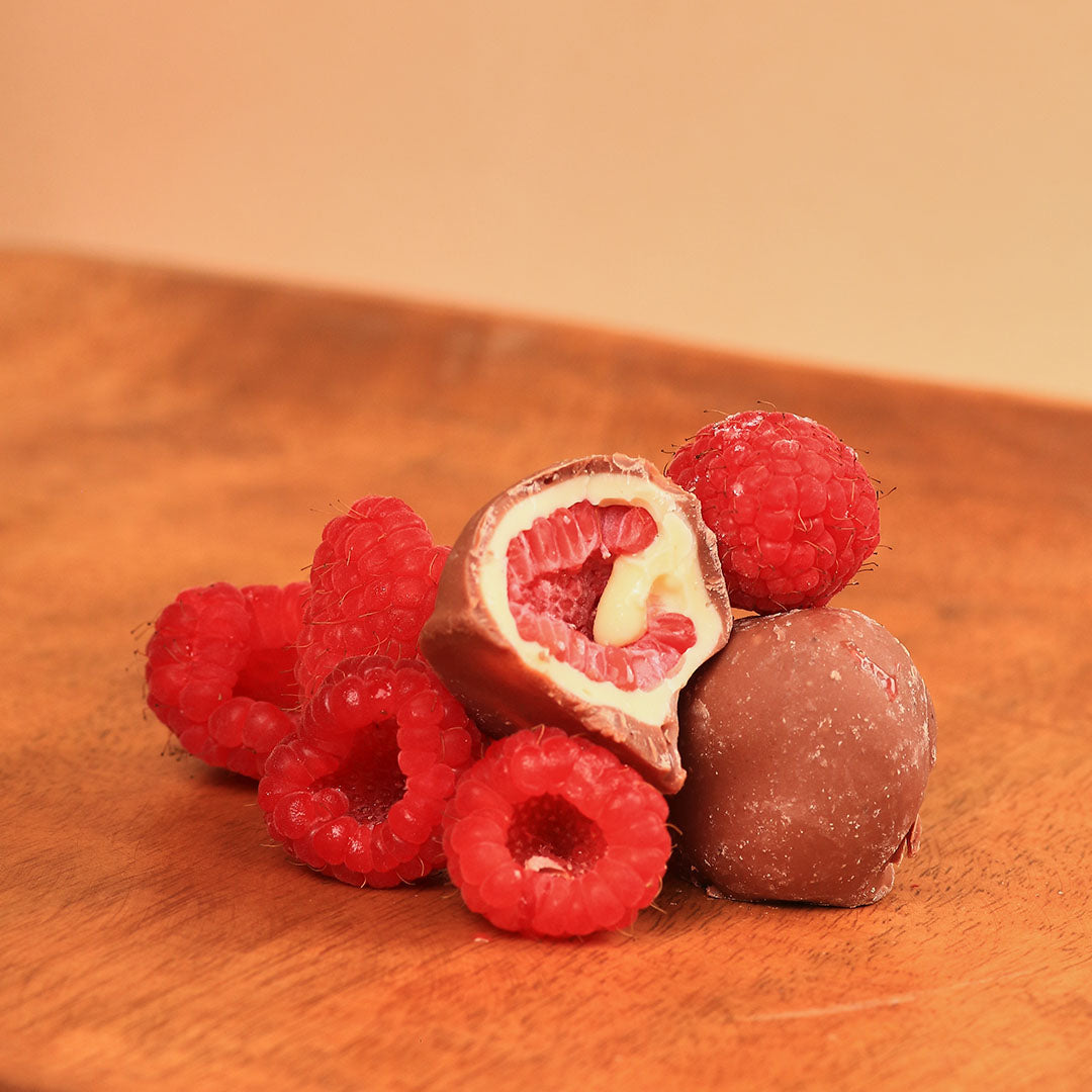 Chocolates congelados oscuros con frambuesa Sin azúcar Sugar free 150g x3 unidades