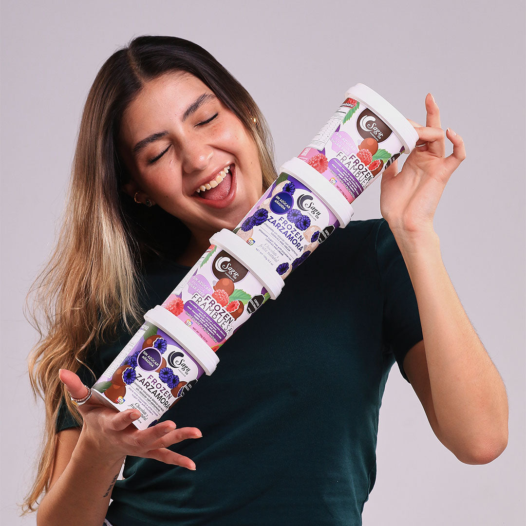 Chocolates congelados oscuros con frambuesa Sin azúcar Sugar free 150g x3 unidades