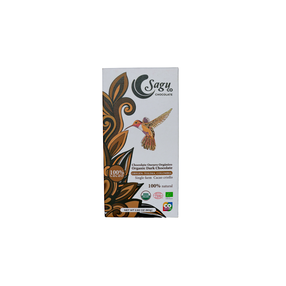 Chocolate Premium 100% de Cacao Criollo 80g