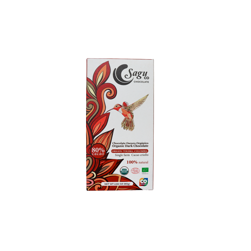 Chocolate Premium 80% de Cacao Criollo 80g