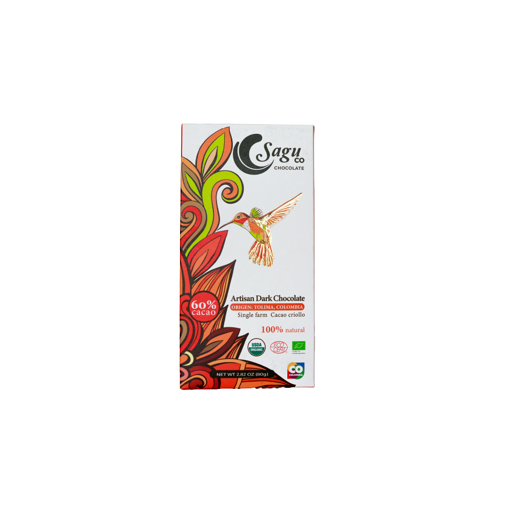 Chocolate Premium 60% de Cacao Criollo 80g