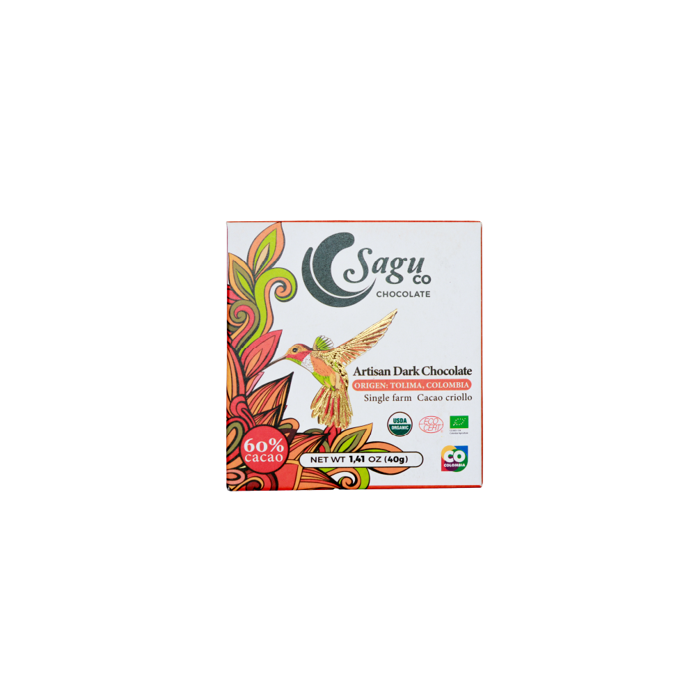 Chocolate Premium 60% de Cacao Criollo 40g