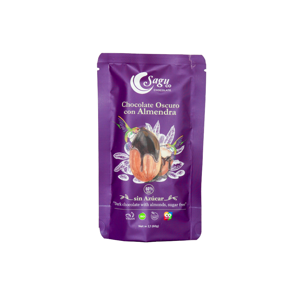 Chocolate 60% Sugar Free con almendra