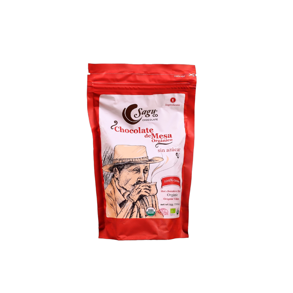 Chocolate de mesa con 100% de cacao Sin azúcar Sugar free 250g